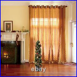 Home Heritage 5 Foot Spiral Design Artificial Topiary Pine Tree with Clear Lights