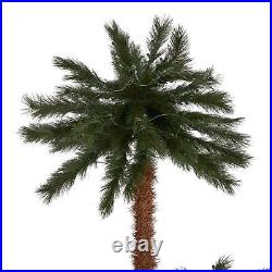Home Heritage 5′ and 3′ Prelit Artificial Double Christmas Palm Trees 150 Lights