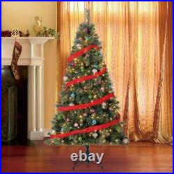 Home Heritage 7' Cascade Cashmere Christmas Tree & Changing Lights (Open Box)