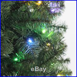 Home Heritage 7' Color Blast Multi-Light Function Micro Dot LED Christmas Tree