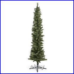Home Heritage 7' Pencil Pine Prelit Artificial Christmas Tree 350 Color Lights