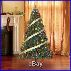 Home Heritage 9' Artificial Pine Christmas Tree with Color Changing Lights (Used)