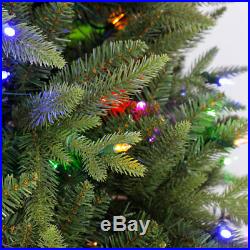 Home Heritage Alaska 6' 7.5' Grow & Stow Dual Colored Light Christmas Tree