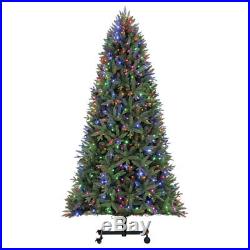Home Heritage Alaska 7′ 9′ Grow & Stow Dual Colored Light Christmas Tree