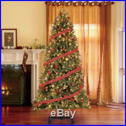 Home Heritage Alaska 7' 9' Grow & Stow Dual Colored Light Christmas Tree