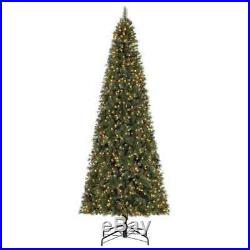 Home Heritage Albany 12′ Artificial Christmas Tree with Pine Cones & Stand (Used)