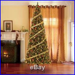 Home Heritage Albany 12′ Artificial Christmas Tree with Pine Cones & Stand (Used)