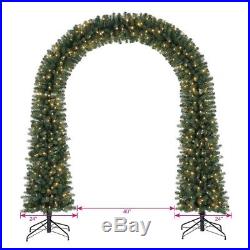 Home Heritage Windham 8' Artificial Pre-Lit Arched Christmas Tree with Lights