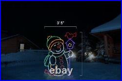 Home Tweet Home metal wire frame LED outdoor Christmas Winter light display
