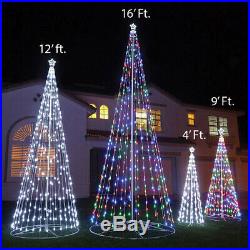 Homebrite 16'FT White LED Light Christmas Tree Remote 192 Indoor Outdoor 61508