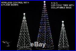 Homebrite 16'FT White LED Light Christmas Tree Remote 192 Indoor Outdoor 61508
