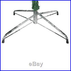 Homegear 7.5ft Artificial Snow Dusted Christmas Tree Pre-Lit with Metal Stand
