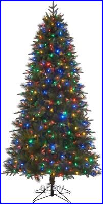 Honeywell 7.5 ft Slim Pre-Lit Christmas Tree Whistler Fir Artificial Multi LED