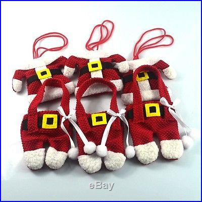 Hot 6 Pcs Happy Christmas Tableware Silverware Suit Christmas Dinner Party Decor
