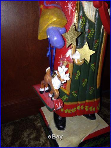 House of Hatten 23 Tall Impressive Santa Bringing Gifts 2003