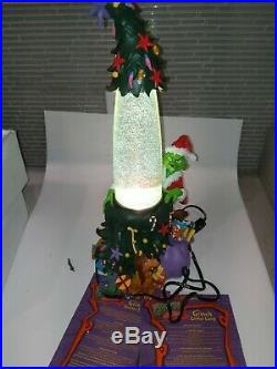How the Grinch stole Christmas glitter lamp in original box ex cond Dr. Seuss