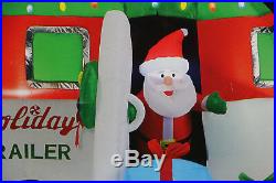 Huge 10' NEW Camper RV Christmas Lighted Airblown Inflatable Santa Airstream