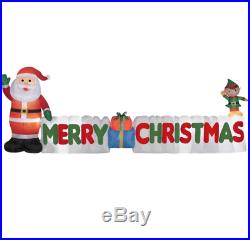 Huge 12 FT MERRY CHRISTMAS Outdoor Inflatable Holiday Decor NEW
