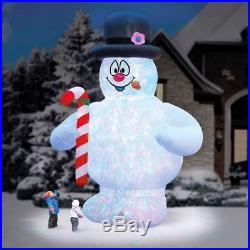 Huge 18 Ft Frosty Snowman With Candy Cane Airblown Inflatable Christmas Yard Decor
