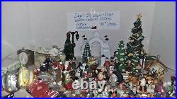 Huge 90+ pc Lot Dept 56/LEMAX/LEFTON/No-Brand Christmas Village Access/Figurines