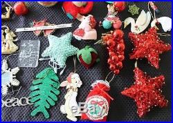 Huge Lot 90 OLD VINTAGE MISC ASSORTMENT Christmas Ornaments
