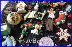 Huge Lot 90 OLD VINTAGE MISC ASSORTMENT Christmas Ornaments