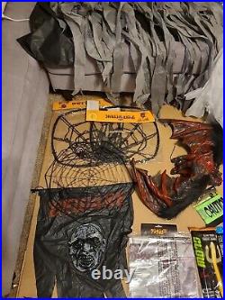 Huge NewithUsed Halloween Decorations Lot Skeletons Glow Sticks Spiders Bat More++ Huge NewithUsed Halloween Decorations Lot Skeletons Glow Sticks Spiders Bat More++