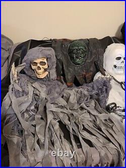 Huge NewithUsed Halloween Decorations Lot Skeletons Glow Sticks Spiders Bat More++ Huge NewithUsed Halloween Decorations Lot Skeletons Glow Sticks Spiders Bat More++