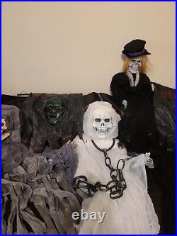 Huge NewithUsed Halloween Decorations Lot Skeletons Glow Sticks Spiders Bat More++ Huge NewithUsed Halloween Decorations Lot Skeletons Glow Sticks Spiders Bat More++
