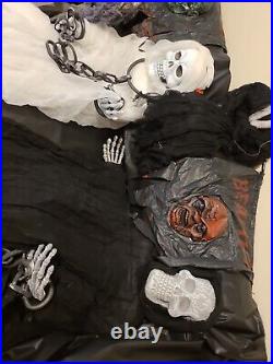 Huge NewithUsed Halloween Decorations Lot Skeletons Glow Sticks Spiders Bat More++ Huge NewithUsed Halloween Decorations Lot Skeletons Glow Sticks Spiders Bat More++