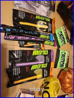 Huge NewithUsed Halloween Decorations Lot Skeletons Glow Sticks Spiders Bat More++ Huge NewithUsed Halloween Decorations Lot Skeletons Glow Sticks Spiders Bat More++