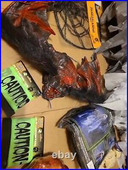Huge NewithUsed Halloween Decorations Lot Skeletons Glow Sticks Spiders Bat More++ Huge NewithUsed Halloween Decorations Lot Skeletons Glow Sticks Spiders Bat More++