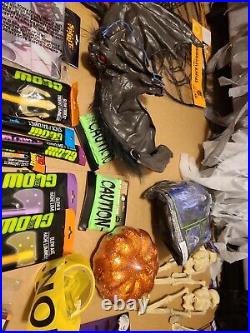 Huge NewithUsed Halloween Decorations Lot Skeletons Glow Sticks Spiders Bat More++ Huge NewithUsed Halloween Decorations Lot Skeletons Glow Sticks Spiders Bat More++