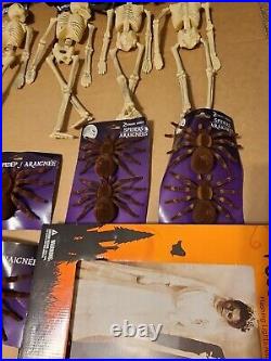 Huge NewithUsed Halloween Decorations Lot Skeletons Glow Sticks Spiders Bat More++ Huge NewithUsed Halloween Decorations Lot Skeletons Glow Sticks Spiders Bat More++