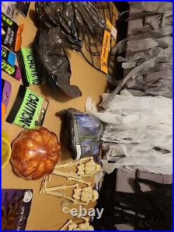 Huge NewithUsed Halloween Decorations Lot Skeletons Glow Sticks Spiders Bat More++ Huge NewithUsed Halloween Decorations Lot Skeletons Glow Sticks Spiders Bat More++