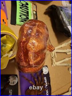Huge NewithUsed Halloween Decorations Lot Skeletons Glow Sticks Spiders Bat More++ Huge NewithUsed Halloween Decorations Lot Skeletons Glow Sticks Spiders Bat More++