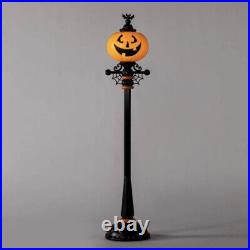 Hyde & Eek Jack O Lantern Pumpkin Street Light LED Lamp Post Halloween Decor 71
