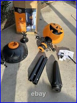 Hyde and Eek Halloween 6 ft Pumpkin LED Street Lamp Light Indoor/Outdoor