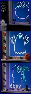 Hyde and Eek Neon LED Reaper + Waving Ghost + Cauldron Bundle Halloween Light