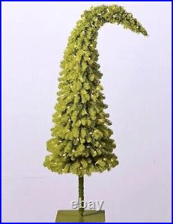 IN HAND! Hobby Lobby Grinch Christmas Tree 5′ LED Bright Green Whimsical