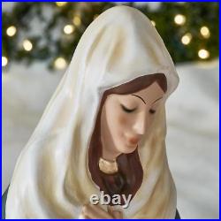 Illuminated 6-Piece LED Nativity Scene for Holiday Yard Decoration