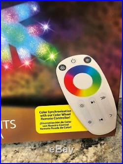 Illuminations 24 Christmas Snowflake Color Blast Remote Controlled LED Lighted