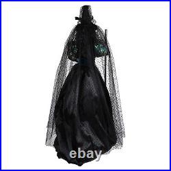 Incredibly Elegant Halloween Peacock Witch in satin, sequins, lace and jewels