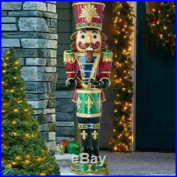 Indoor/Outdoor Christmas 6ft (1.8m) Musical Nutcracker With 34 LED Lights New