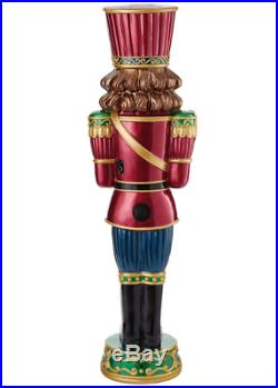Indoor/Outdoor Christmas 6ft (1.8m) Musical Nutcracker With 34 LED Lights New UK