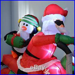 Indoor Outdoor Inflatable Christmas Decoration Xmas Garden LED Lights Santa