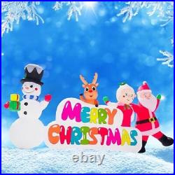 Inflatable Christmas Decorations 8.5 FT Merry 5in1 8 Feet Composition