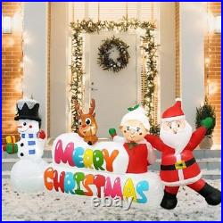 Inflatable Christmas Decorations 8.5 FT Merry 5in1 8 Feet Composition