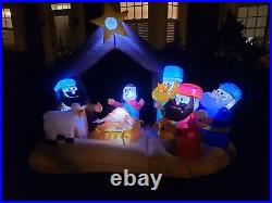 Inflatable Christmas Nativity Ft. Decoration -easy Setup In Seconds