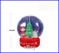 Inflatable Christmas Snowball Toy Tree Snowman Snow Globe Yard Decoration Supply